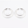 Tarnish Resistant 201 Stainless Steel Hoop Earrings EJEW-I213-B-01P-2