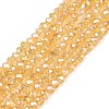 Electroplate Glass Beads Strands EGLA-A044-T2mm-B03-1