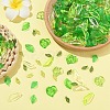 240Pcs 8 Styles Transparent Acrylic Pendants TACR-YW0002-48-5