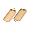 Ion Plating(IP) 304 Stainless Steel Pendant Cabochon Settings STAS-I069-36G-3