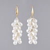Acrylic Imitation Pearl Dangle Earrings EJEW-JE03628-2