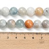 Natural Aquamarine Beads Strands G-F591-29A-10mm-04-5