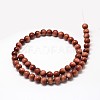 Synthetic Goldstone Round Bead Strands X-G-P075-48-8mm-2