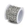 Brass Dapped Chains AJEW-Q153-02P-17-3
