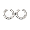 Tarnish Resistant 202 Stainless Steel Huggie Hoop Earrings EJEW-O087-08P-P-1