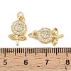 Brass Micro Pave Cubic Zirconia Pendants KK-F919-11G-3