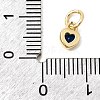 Brass Cubic Zirconia Charms KK-G554-02C-02-3