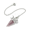 Natural Strawberry Quartz Cone Dowsing Pendulum Big Pendants G-C114-01P-15-2