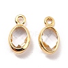 Eco-Friendly Brass with Glass Pendants KK-K268-01D-2