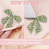 16Pcs 8 Styles Bowknot Hotfix Rhinestone Iron on Patches Appliques DIY-CP0009-65-6