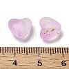Frosted Transparent Acrylic Beads OACR-F013-04-3