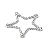 Stainless Steel Color 304 Stainless Steel Rhinestonet Pendants LS-STAS-Q312-02D-P-2