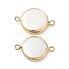 Shell Pearl Connector Charms PEAR-P004-56KCG-2