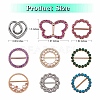 9Pcs 9 Style Alloy Rhinestone Buckles DIY-SZ0008-58-2