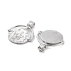 Rhodium Plated 925 Sterling Silver Pendant STER-H111-03P-2