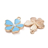 Alloy Enamel Pendants ENAM-R058-01-3
