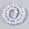 Handmade Foil Lampwork Beads Strands FOIL-T008-09C-2