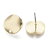 Smooth Surface Iron Stud Earring Findings IFIN-N005-14-2