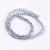 Electroplate Glass Faceted Rondelle Beads Strands EGLA-D020-3x2mm-18-2