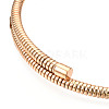Iron Round Snake Chains Necklace NJEW-N053-01-3