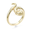 Snake Cuff Ring for Girl Women RJEW-N035-046-NF-4