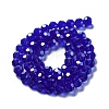 Electroplate Transparent Glass Beads Strands EGLA-A035-T8mm-A06-2