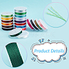 20 Rolls 20 Colors Polyester Round Thread OCOR-PH0002-64B-4
