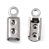 Tarnish Resistant 304 Stainless Steel Folding Crimp Ends X-STAS-R065-36-2