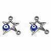 304 Stainless Steel Enamel Connector Charms STAS-N087-62-03P-2
