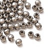 Non-Tarnish 304 Stainless Steel Round Seamed Beads A-STAS-R032-3mm-01-1