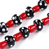 Handmade Lampwork Beads Strands X-LAMP-N024-09A-2