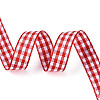 Single Face Plaid Polyester Satin Ribbon SRIB-T009-10F-1