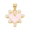 Brass Enamel Pendants LS-KK-B168-01G-04-1