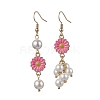 Shell Pearl Dangle Earring EJEW-JE05764-3