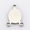 Tarnish Resistant Oval 201 Stainless Steel Chandelier Component Links STAS-P073-26-1