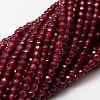 Dyed Natural White Jade Round Beads Strands G-E311-4mm-03-3