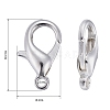 Silver Color Plated Alloy Lobster Claw Clasps X-E106-S-4