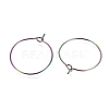 Ion Plating(IP) 316L Surgical Stainless Steel Hoop Earring Findings STAS-G130-03M-21MM-2