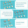 24 Sets 6 Style Alloy Snap Lock Clasps FIND-PH0005-36-4