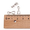 Grade AA Brass Ice Pick Pinch Bails for Pendant Making KK-M008-a-08P-NR-3