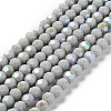 Opaque Glass Beads Strands EGLA-A035-P6mm-L22-1