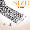 1 Yard 12-Row Resin Spike Stud Cone Flatback Punk Rock Trim Mesh Bead Craft FIND-TA0006-73A-4