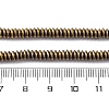 Electroplated Non-magnetic Hematite Beads Strands G-P571-B01-01B-4