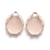 304 Stainless Steel Cabochon Settings STAS-P249-13B-RG-1