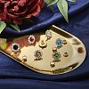 120 Sets 6 Colors Alloy Rhinestones Rivets FIND-WR0003-09-2
