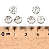 Brass Crystal Rhinestone Spacer Beads X-RB-A006-7MM-S-3