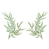 2Pcs 2 Styles Computerized Embroidery Cloth Iron On/Sew On Patches PATC-GA0001-44-1