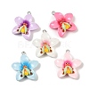 Opaque Resin Pendants RESI-D016-02A-2