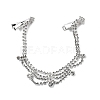 Alloy Rhinestone Hair Chain OHAR-M044-02D-S-1