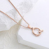 Stainless Steel Letter Pendant Necklaces for Women Men GR8130-17-1